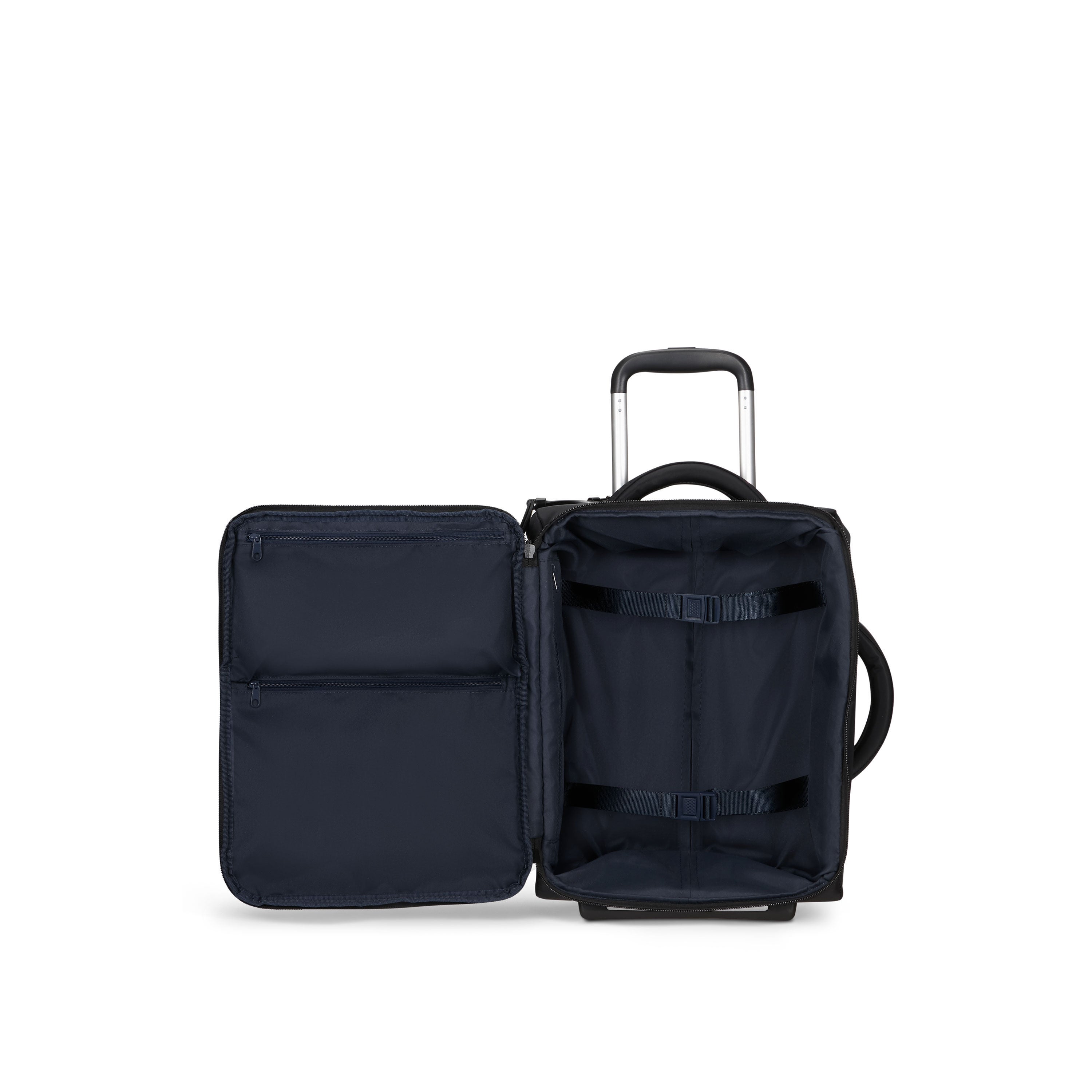 Lipault Foldable Plume Mini Cabin Upright, Black, Interior Image image number 2